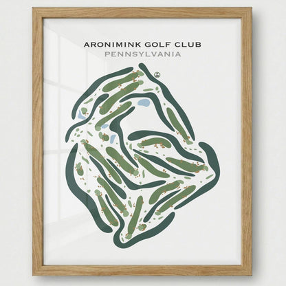 Aronimink Golf Club, Pennsylvania - Printed Golf Courses