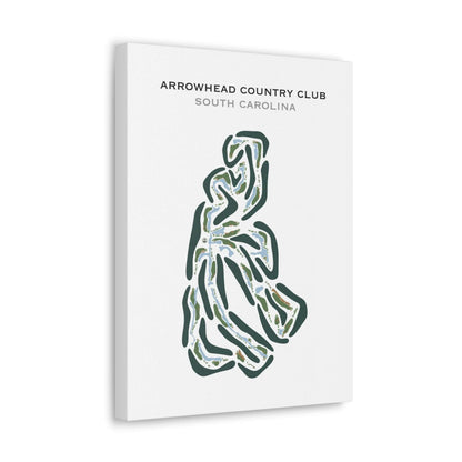 Arrowhead Country Club, South Carolina - Printed Golf Courses