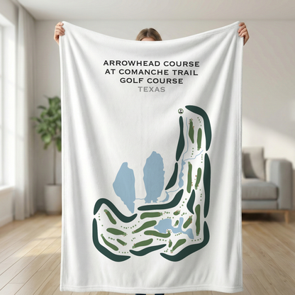 Arrowhead Course at Comanche Trail Golf Course, Texas - Printed Golf Courses