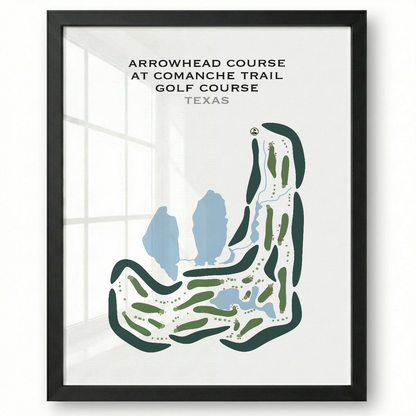 Arrowhead Course at Comanche Trail Golf Course, Texas - Printed Golf Courses