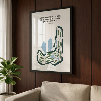 Arrowhead Course at Comanche Trail Golf Course, Texas - Printed Golf Courses