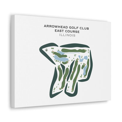 Arrowhead Golf Club - East Course, Illinois - Printed Golf Courses