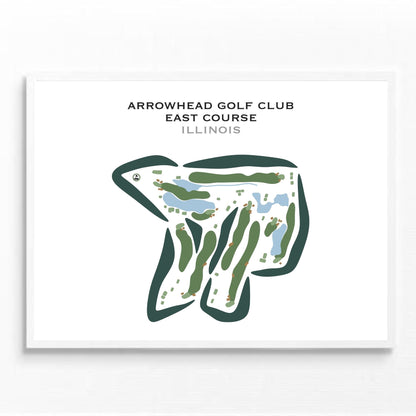 Arrowhead Golf Club - East Course, Illinois - Printed Golf Courses