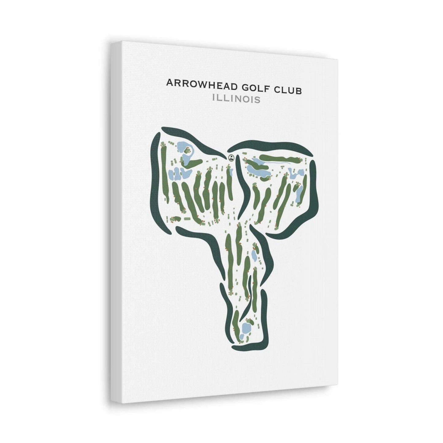 Arrowhead Golf Club, Illinois - Printed Golf Courses