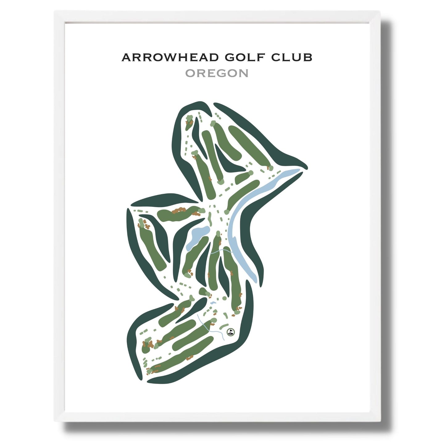 Arrowhead Golf Club, Oregon - Printed Golf Courses