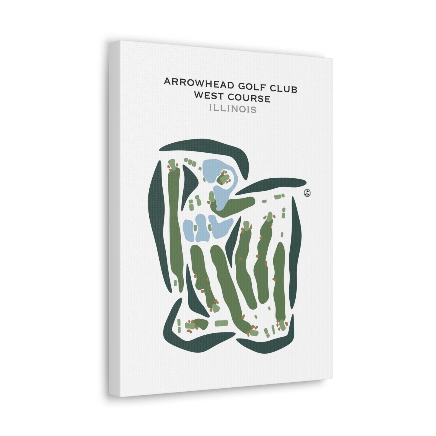 Arrowhead Golf Club - West Course, Illinois - Printed Golf Courses
