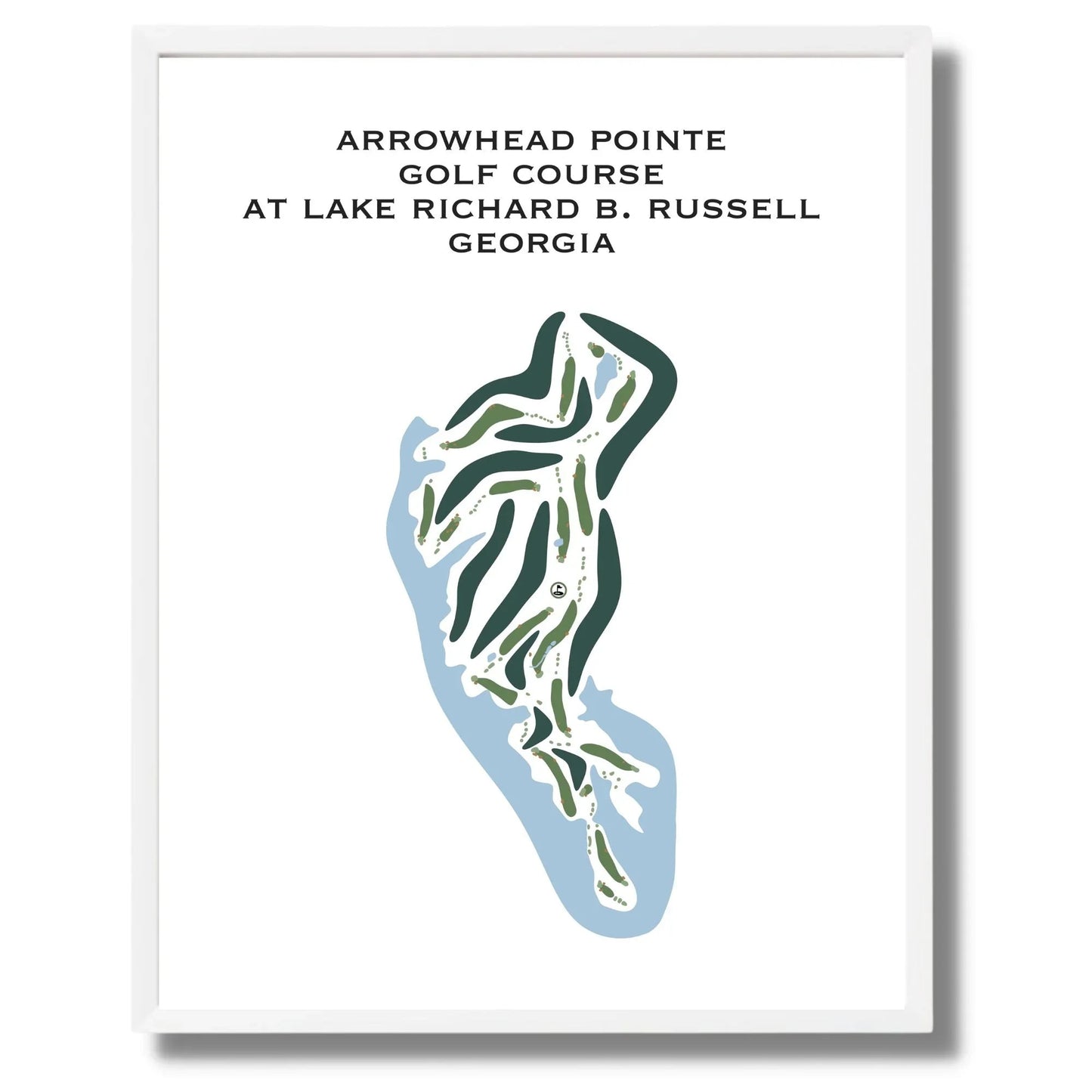 Arrowhead Pointe Golf Course at Richard B. Russell, Georgia - Printed Golf Courses
