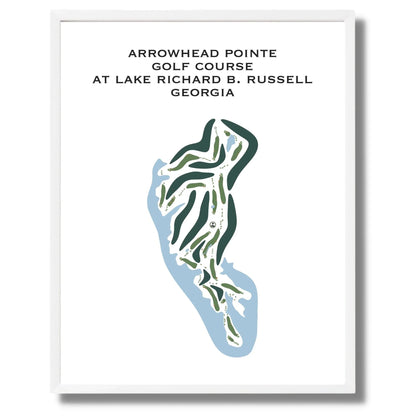 Arrowhead Pointe Golf Course at Richard B. Russell, Georgia - Printed Golf Courses