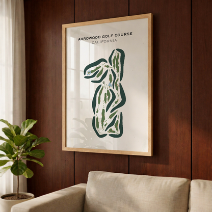 Arrowood Golf Course, California - Printed Golf Courses