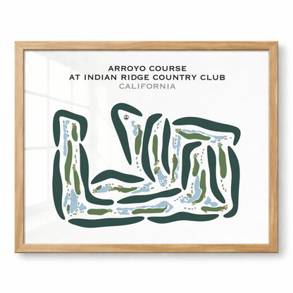Arroyo Course at Indian Ridge Country Club, California - Printed Golf Courses