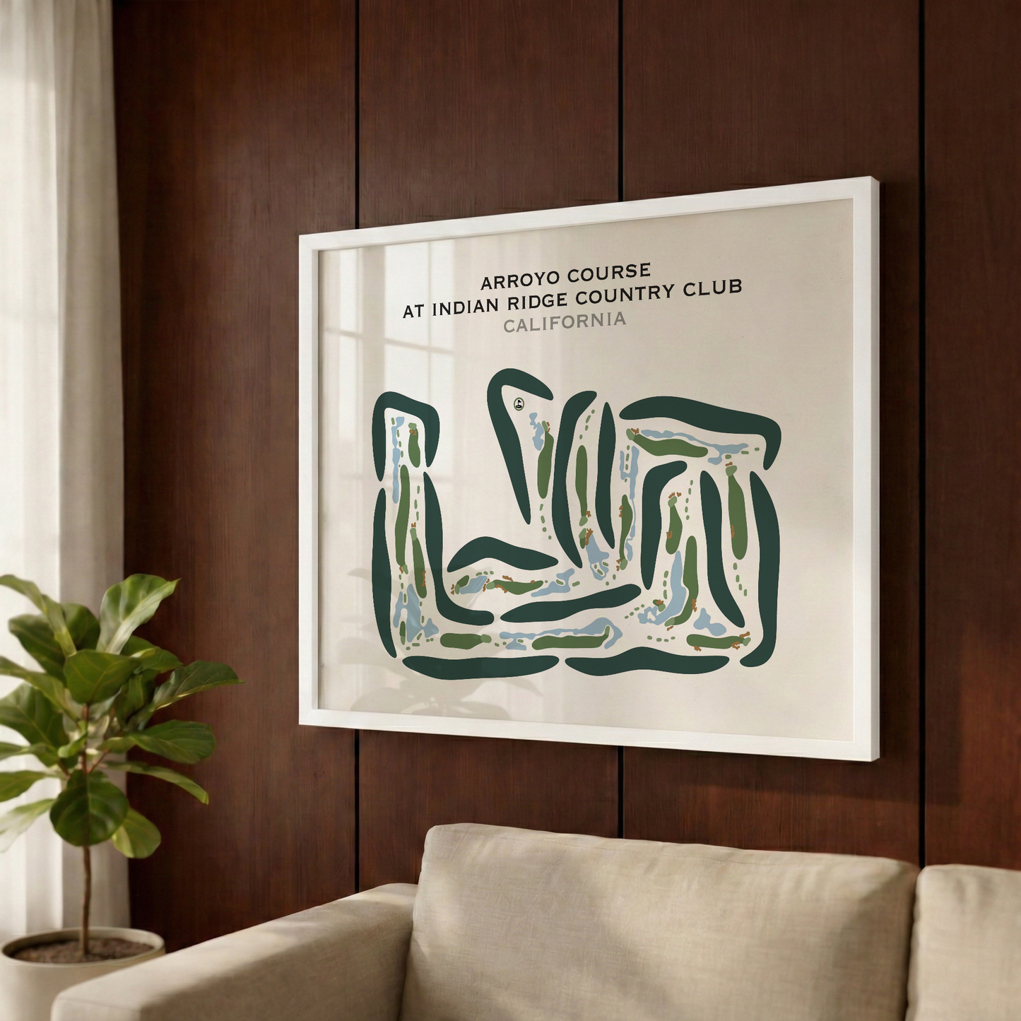 Arroyo Course at Indian Ridge Country Club, California - Printed Golf Courses