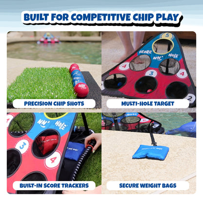 CHIP NN' HOLE Starter Set - Cornhole Meets Golf