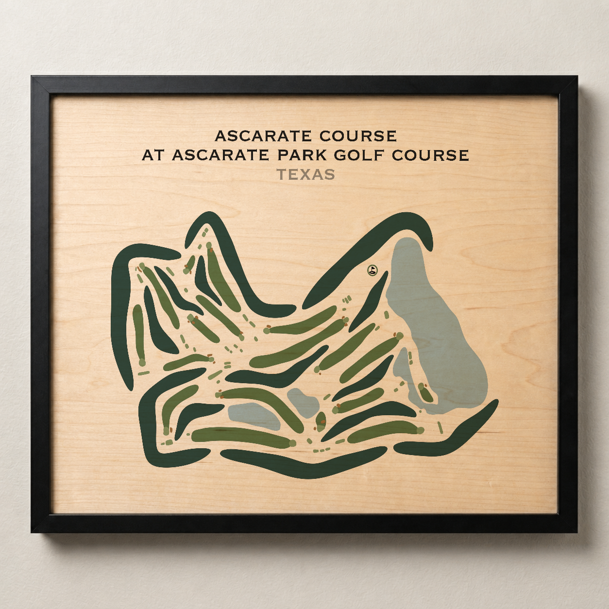 Ascarate Course at Ascarate Park Golf Course, Texas - Printed Golf Courses