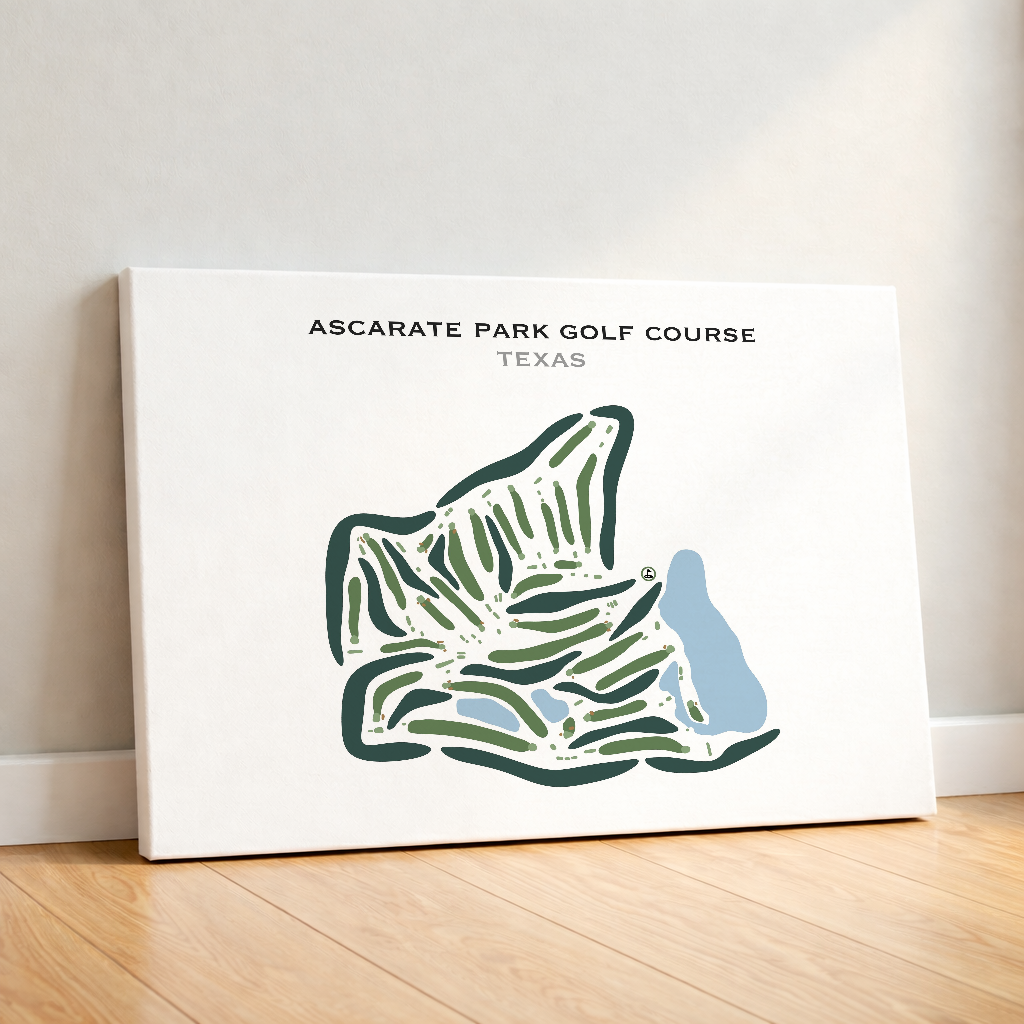 Ascarate Park Golf Course, Texas - Printed Golf Courses