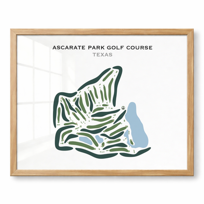 Ascarate Park Golf Course, Texas - Printed Golf Courses