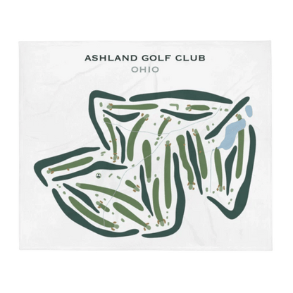 Ashland Golf Club, Ohio - Printed Golf Courses
