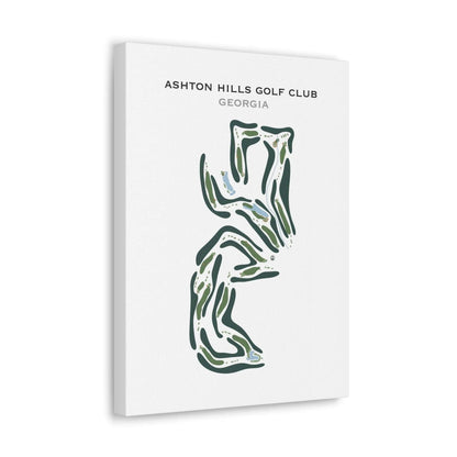 Ashton Hills Golf Club, Georgia - Printed Golf Course