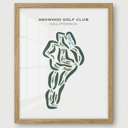Ashwood Golf Club, California - Printed Golf Courses