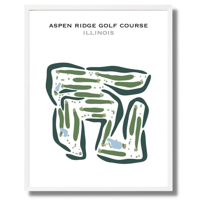 Aspen Ridge Golf Course, Illinois - Printed Golf Courses