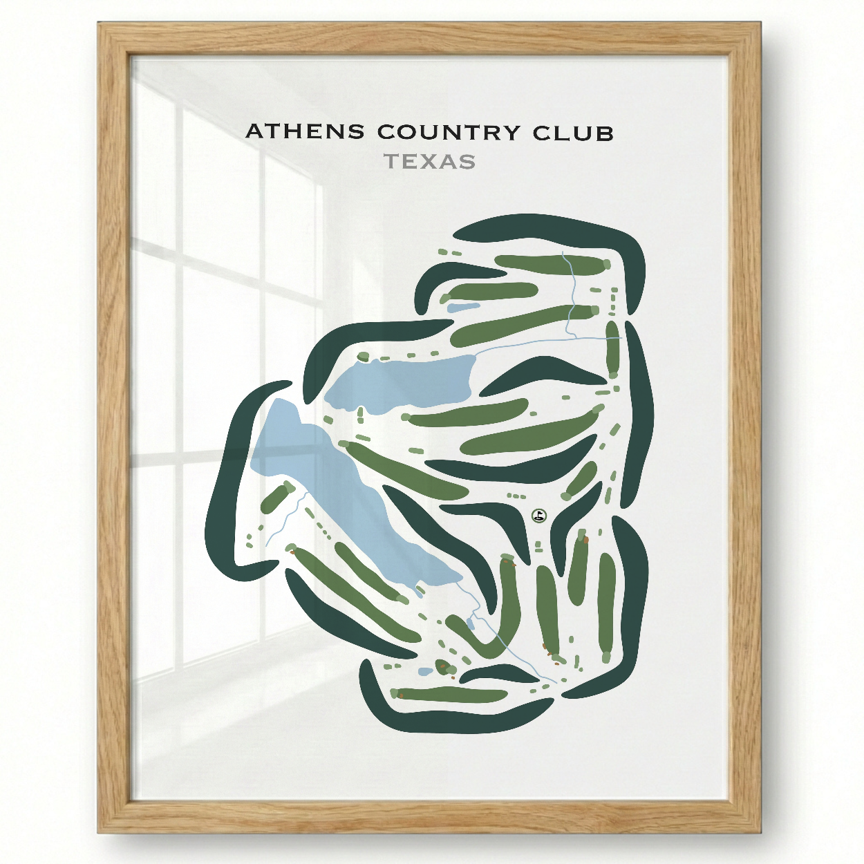 Athens Country Club, Texas - Printed Golf Courses