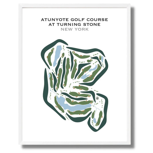 Atunyote Golf Club at Turning Stone Resort Casino, New York - Printed Golf Courses