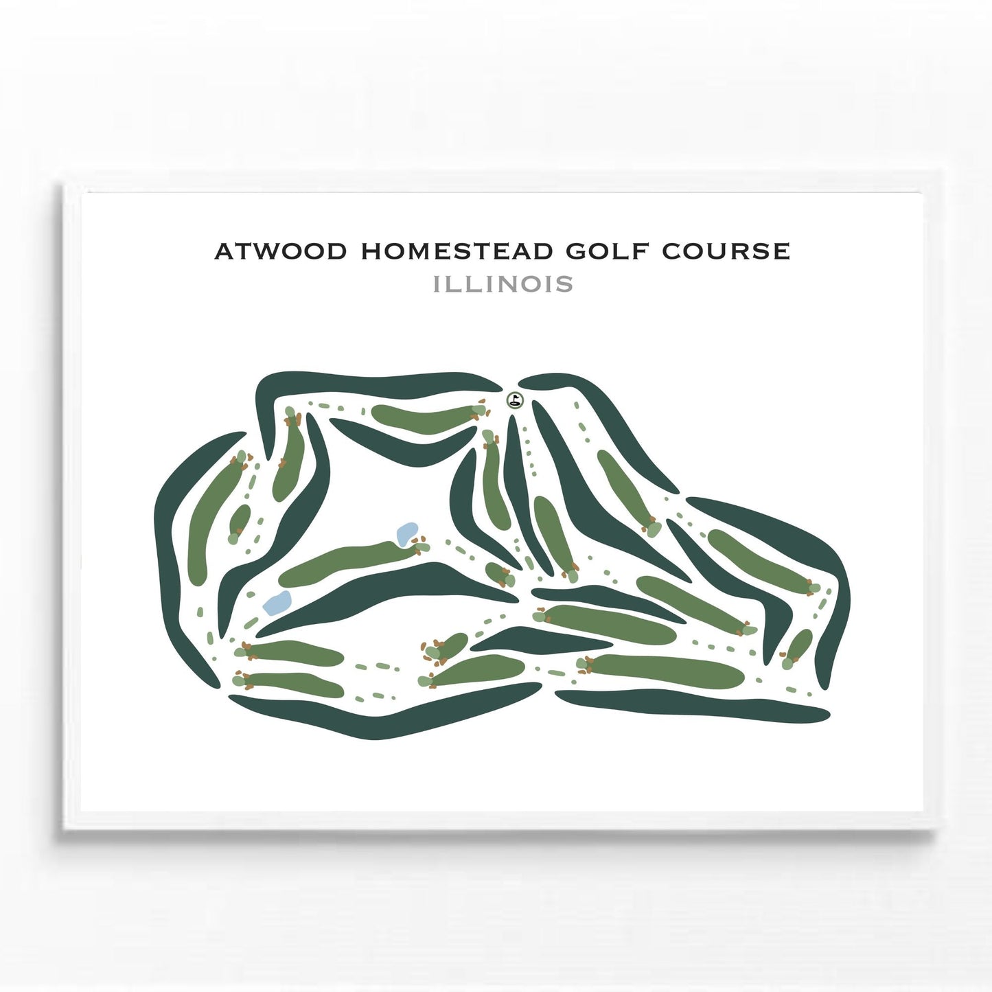 Atwood Homestead Golf Course, Illinois - Printed Golf Courses