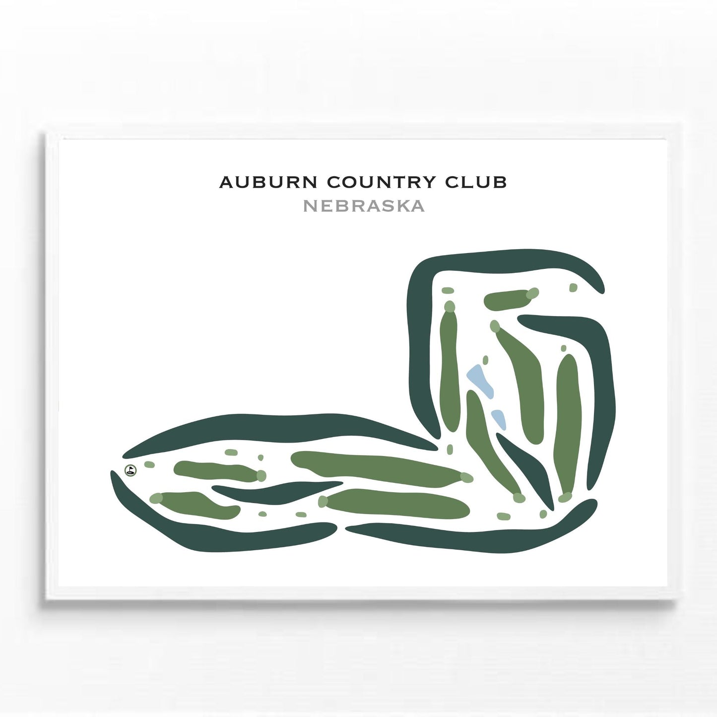 Auburn Country Club, Nebraska - Printed Golf Courses