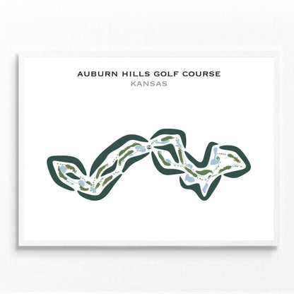 Auburn Hills Golf Course, Kansas - Printed Golf Courses