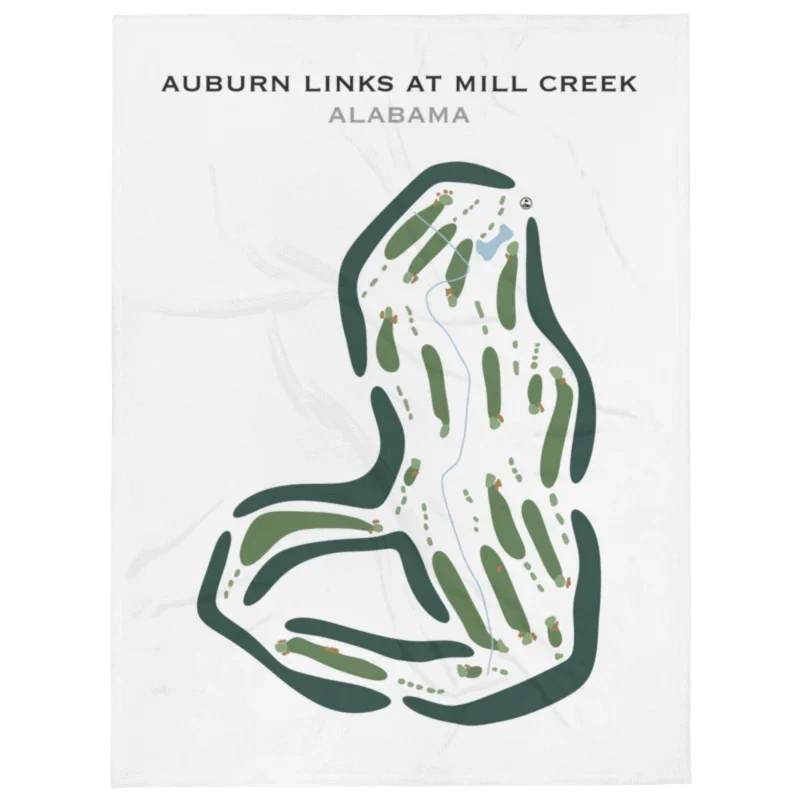 Auburn Links at Mill Creek, Alabama - Printed Golf Course