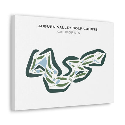 Auburn Valley Golf Course, California - Printed Golf Courses