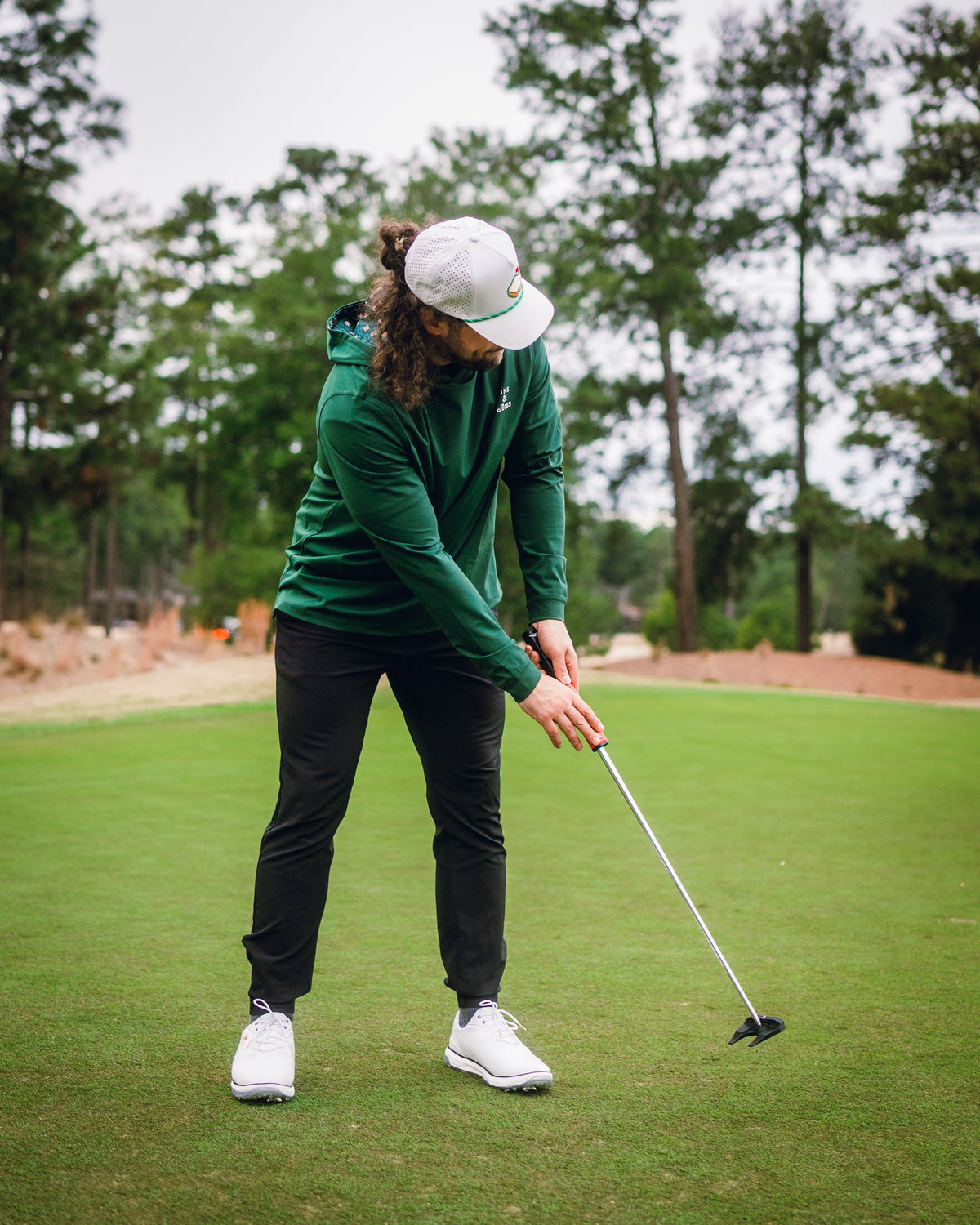 Performance Golf Hoodie - Dark Azalea