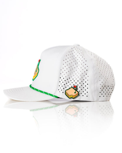 Pimento White - Perforated Rope Hat