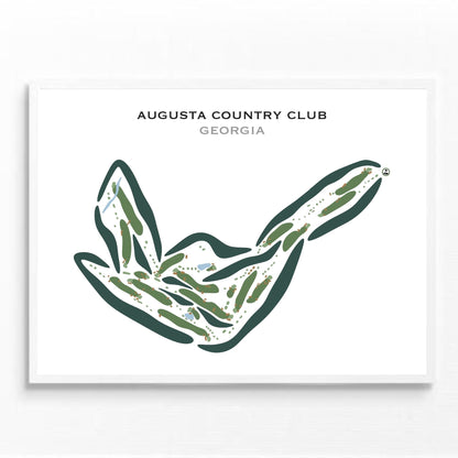 Augusta Country Club, Georgia - Printed Golf Courses
