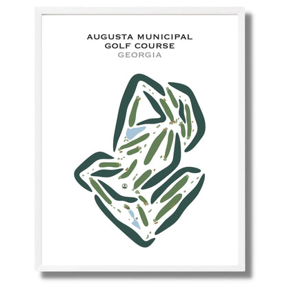 Augusta Municipal Golf Course, Georgia - Printed Golf Courses