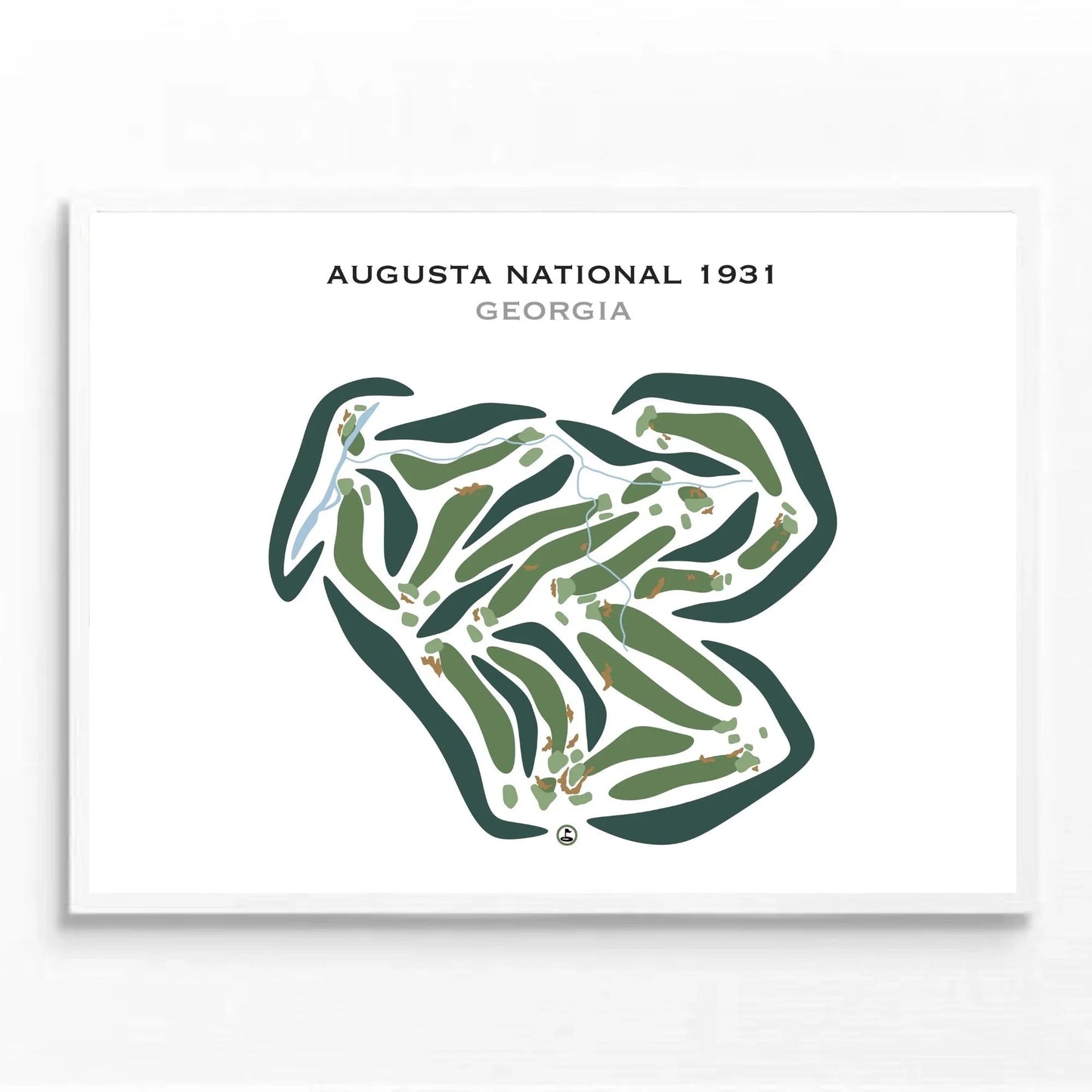Augusta National 1931, 19 Holes Course, Georgia - Printed Golf Courses