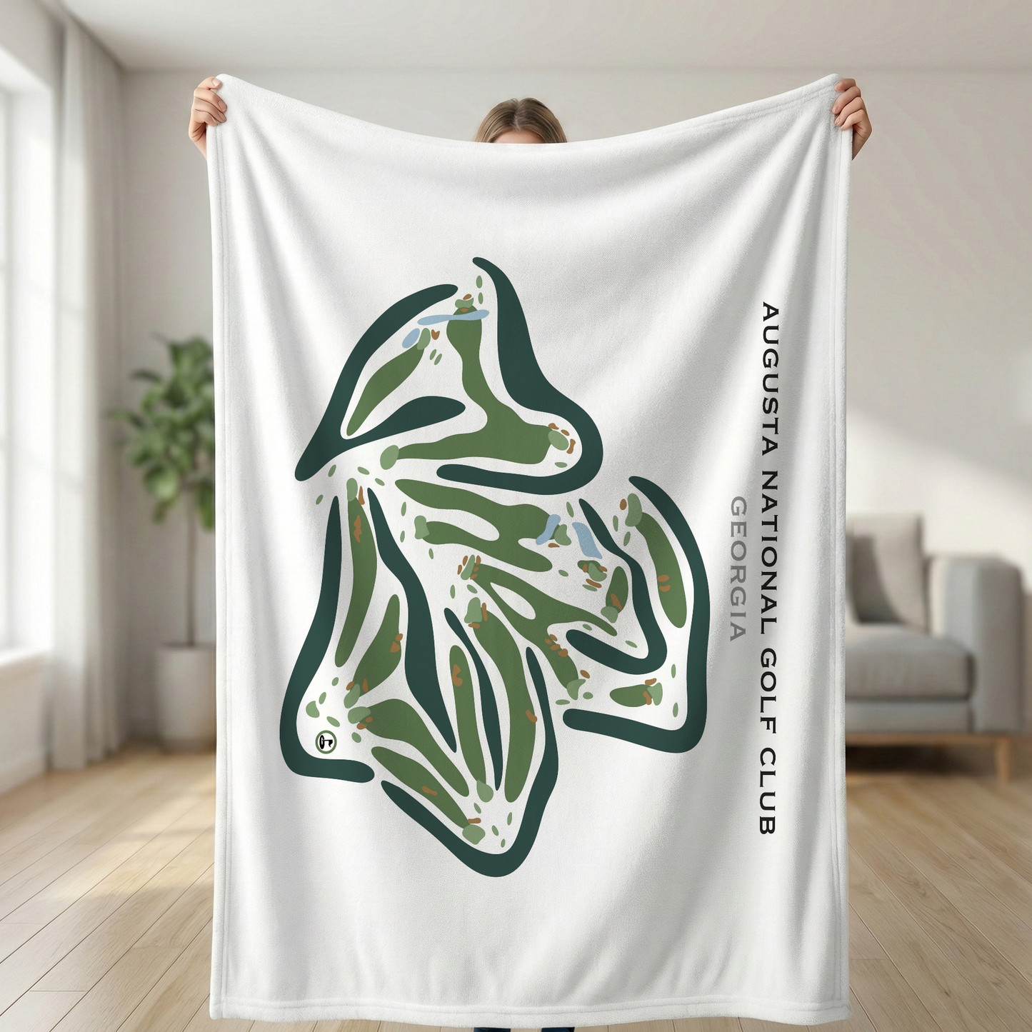 Augusta National Golf Club, Augusta Georgia - Printed Golf Course