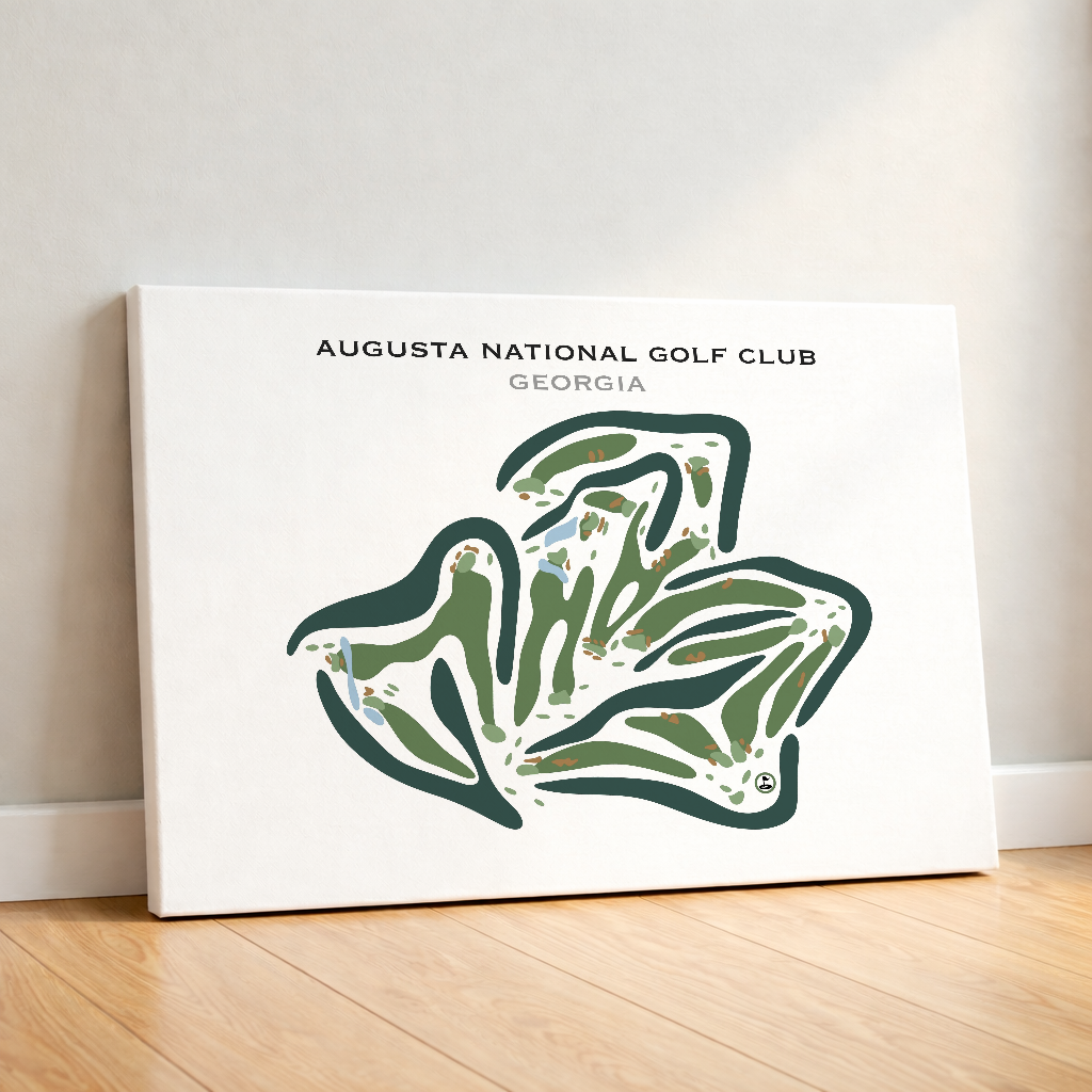 Augusta National Golf Club, Augusta Georgia - Printed Golf Course