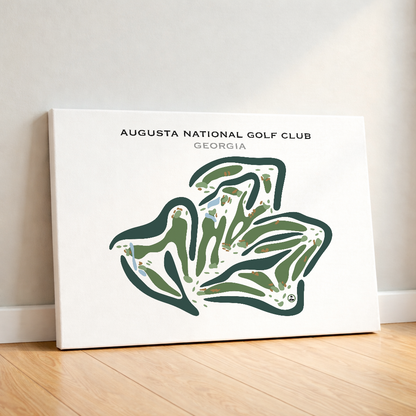 Augusta National Golf Club, Augusta Georgia - Printed Golf Course