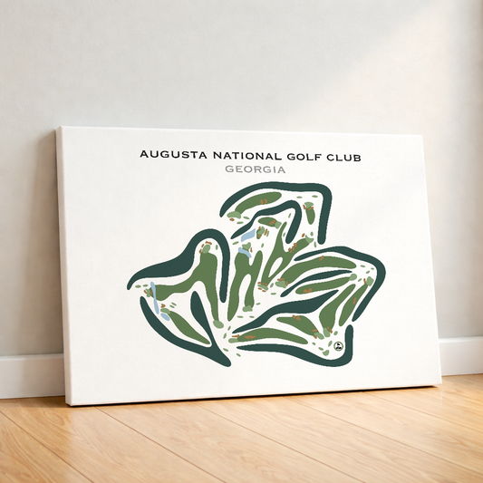 Augusta National Golf Club, Augusta Georgia - Printed Golf Course