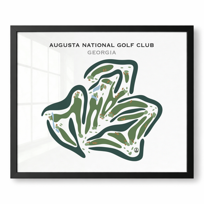 Augusta National Golf Club, Augusta Georgia - Printed Golf Course