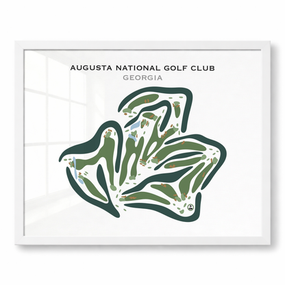 Augusta National Golf Club, Augusta Georgia - Printed Golf Course