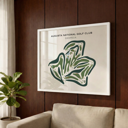 Augusta National Golf Club, Augusta Georgia - Printed Golf Course