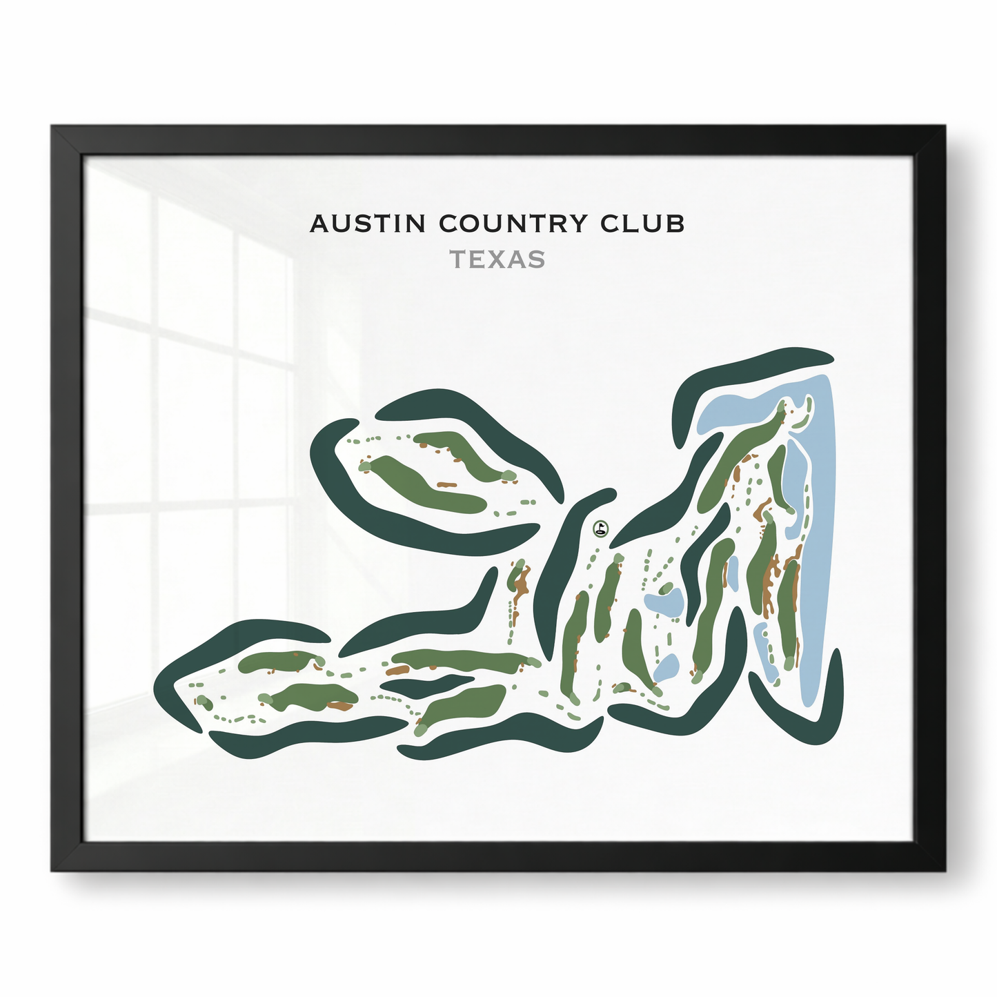 Austin Country Club, Texas - Printed Golf Courses