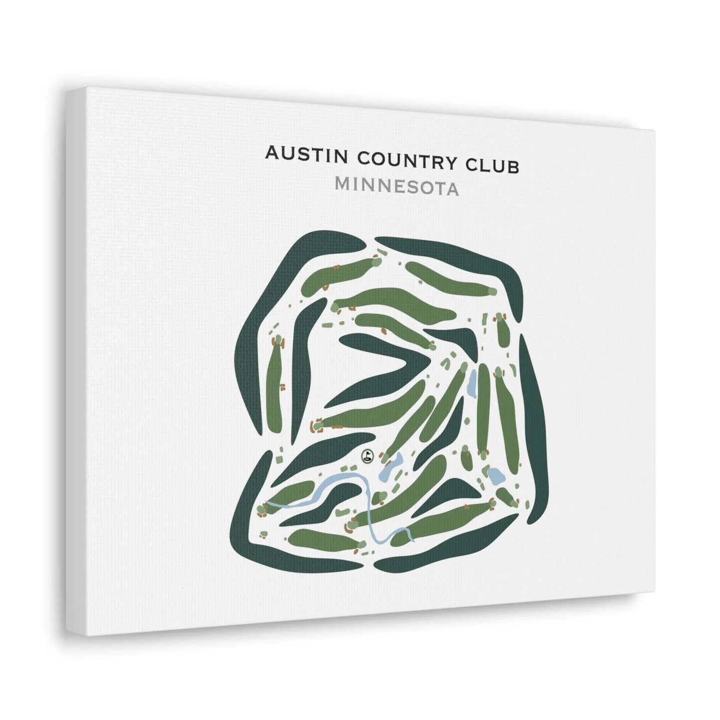 Austin Country Club, Minnesota - Printed Golf Courses