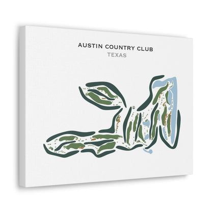 Austin Country Club, Texas - Printed Golf Course