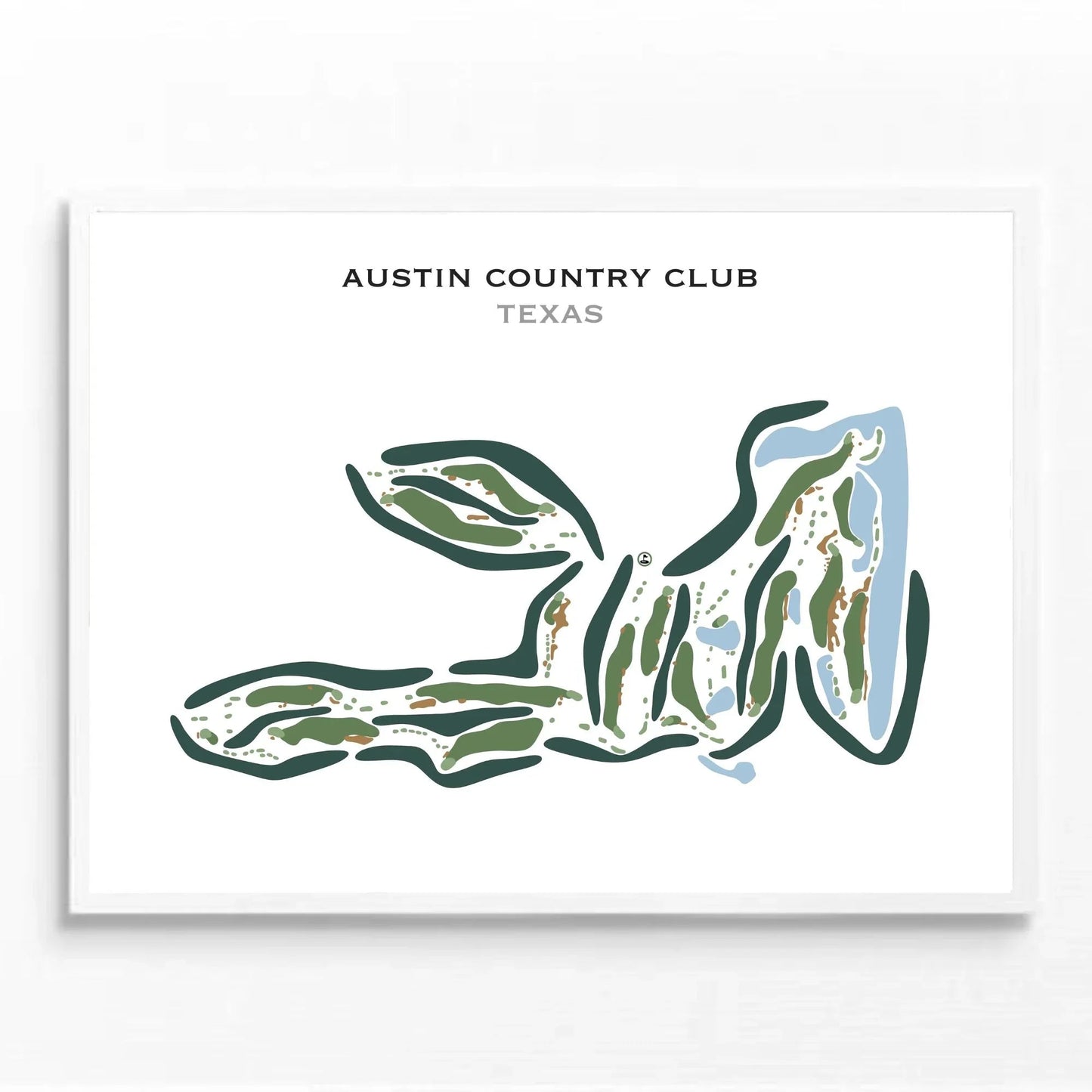 Austin Country Club, Texas - Printed Golf Course