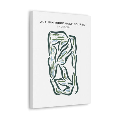 Autumn Ridge Golf Course, Indiana - Printed Golf Courses