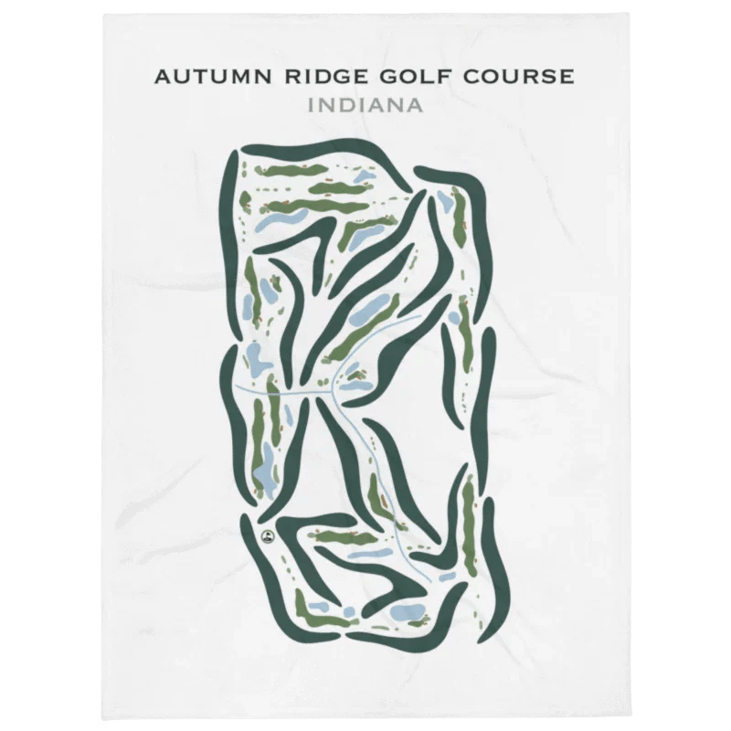 Autumn Ridge Golf Course, Indiana - Printed Golf Courses