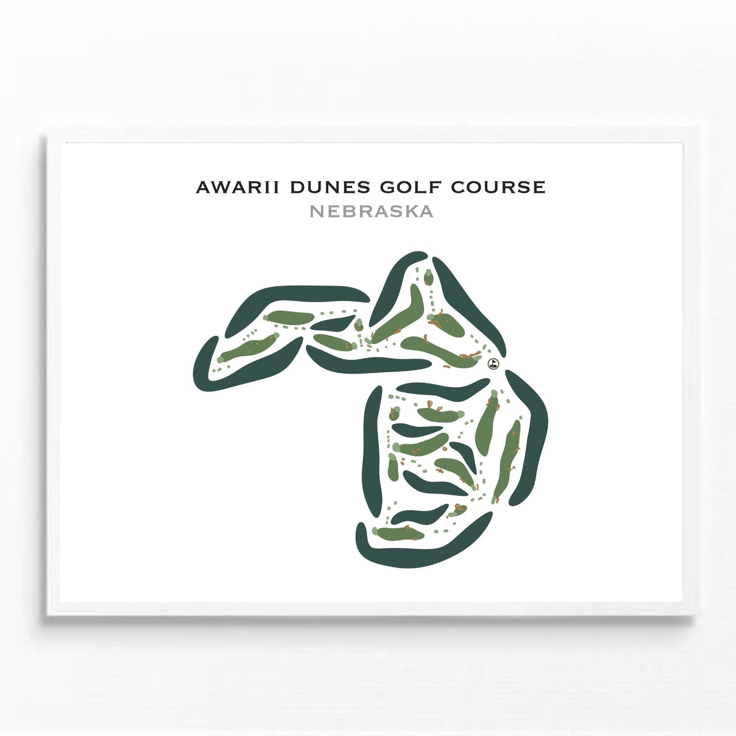 Awarii Dunes Golf Course, Nebraska - Printed Golf Courses