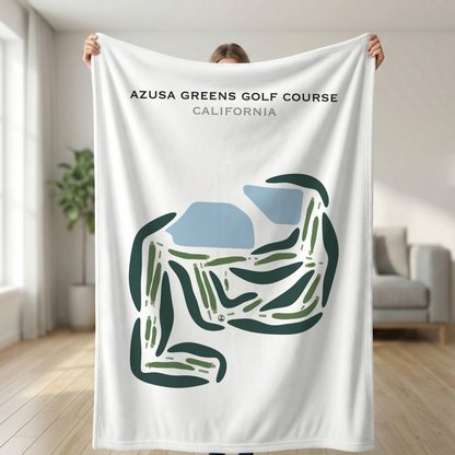 Azusa Greens Golf Course, California - Printed Golf Courses